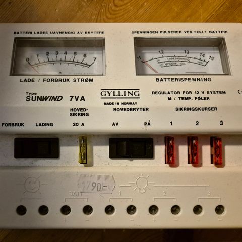 Sundwind 7V Gylling solcelleregulator