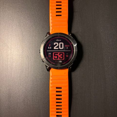 Garmin Fenix 7x Sapphire solar GPS Watch