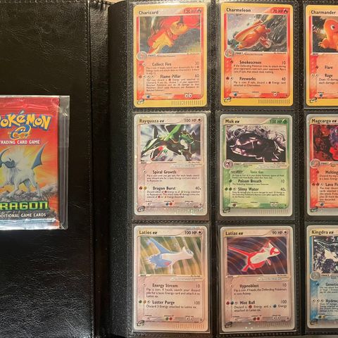 Pokemon EX dragon boosterpack+ 98/100 komplett EX dragon set