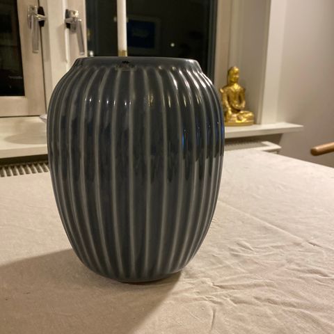 Kähler Hammershøi Vase 21cm Antracitgrå