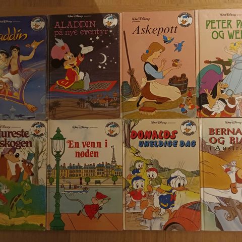 73 stk Walt Disney's fra Donald Duck bokklubb selges