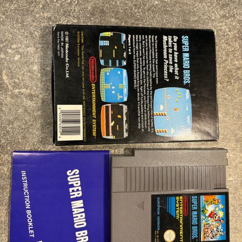 Super Mario Bros Snes - pen boks og manual