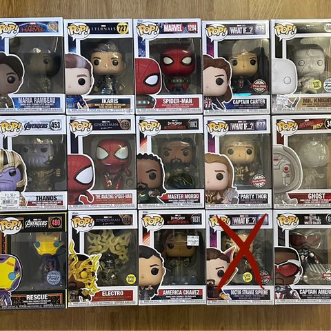 Pop figurer Marvel