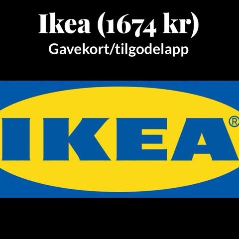 IKEA, spar 100kr! VERDI:1674 kr!