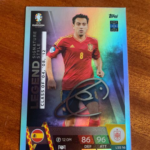 EURO2024 signature style Xavi, LSS 16