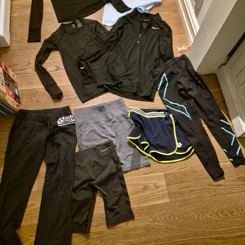 Treningstøy Nike, Under armour, 2XU tights,  Bjørn Borg, HM