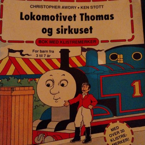 Thomas toget pop  up bok og lokomotivet Thomas og sirkuset