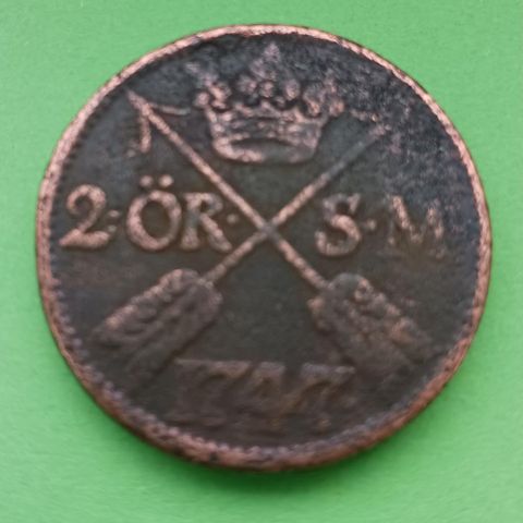 2 Øre Sverige 1847