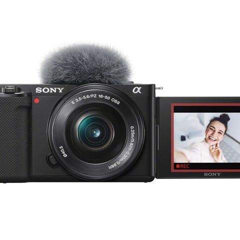 Ny/ubrukt Sony digitalkamera til vlogging ZV-E10L