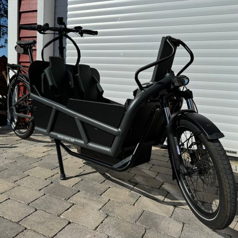 2023 Riese Muller Load 4 75 Vario Familie, Coal grey matt, Lav kilometer