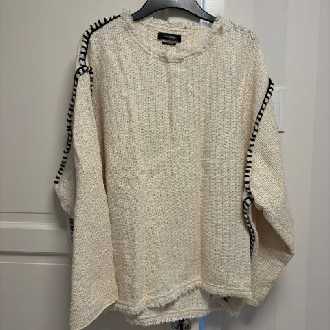 Isabel Marant genser beige med svarte detaljer