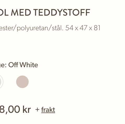 Teddystol fra Søstrene grene