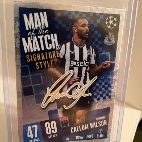 Callum Wilson - Topps Man of the Match Signature Style