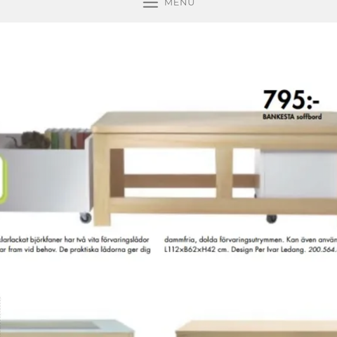 Bankesta IKEA bord