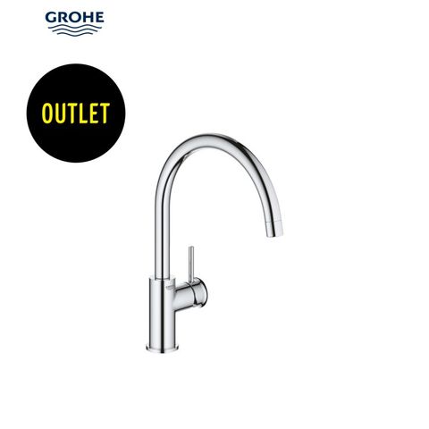 Grohe Start Classic blandebatteri med C-formet kran (krom)