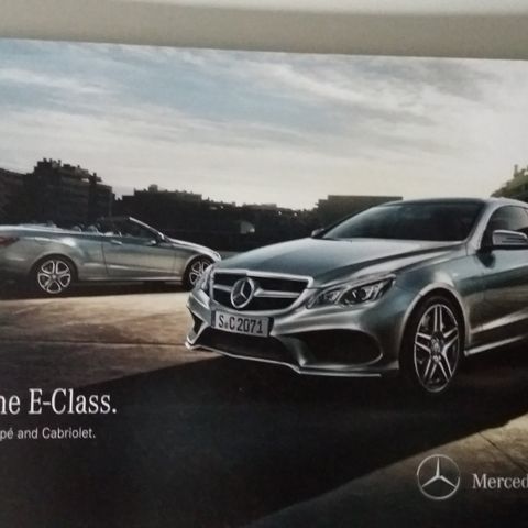 MERCEDES-BENZ E-Klasse Coupe og Cabriolet -brosjyre.