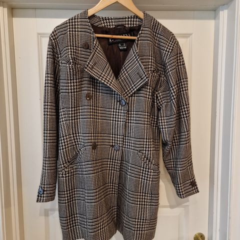 Vintage Escada ull tweed jakke 40