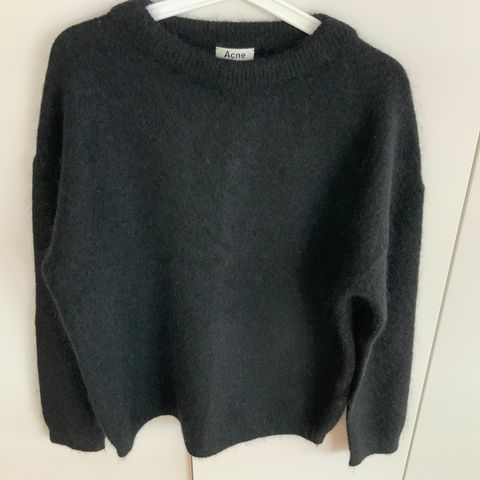 Acne Studios Dramatic mohair str XS sort ubrukt!