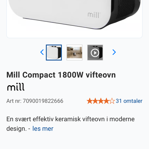 Mill vifteovn