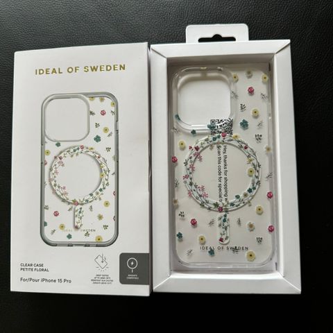 Deksel fra ideal of sweden iPhone 15 pro.