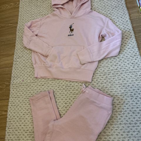 Polo Ralph Lauren joggedress lys rosa (str 8)