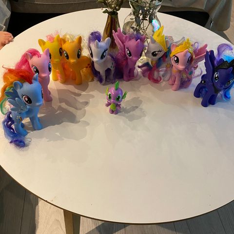 Stor samling med My little pony figurer