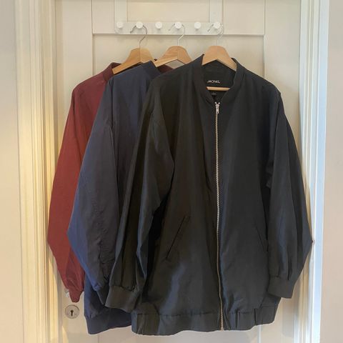 3 stk oversized bomber jackets fra Monki