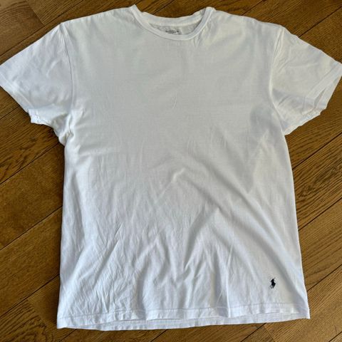 Hvit Polo Ralph Lauren t- trøye str L