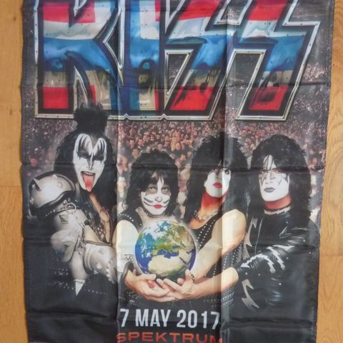 Kiss Konsertbanner fra Oslo Spektrum 2017