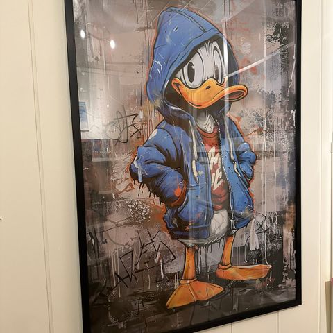 Unikt kult bilde av Donald Duck