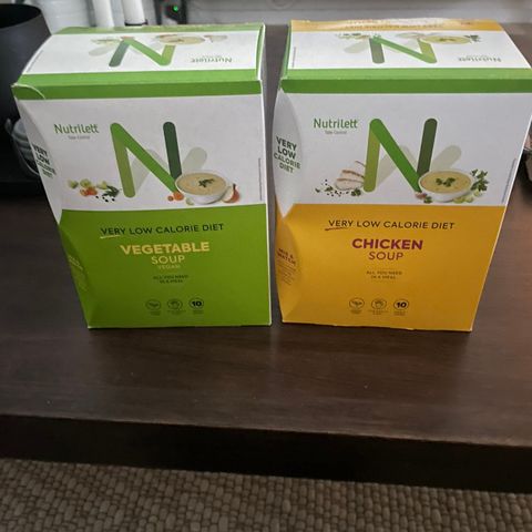 Nutrilett Chicken soup og Vegetable soup (VLCD) Very Low Calorie Diet