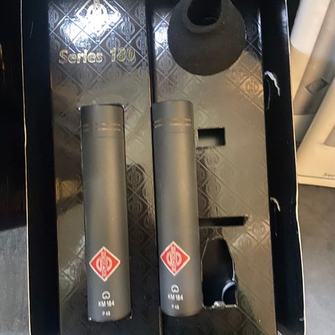 Neumann KM184 mt Stereo par, som nye, strøkne