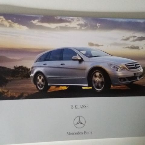 Mercedes Benz R-Klasse  -brosjyre. (NORSK)