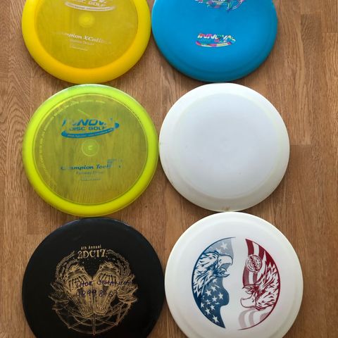 Discgolf/frisbee - Gamle Innova-disker