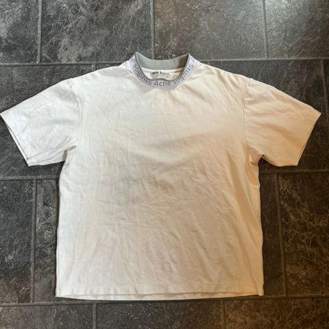 Acne Navid Flogho Crew T-Skjorte (Medium)