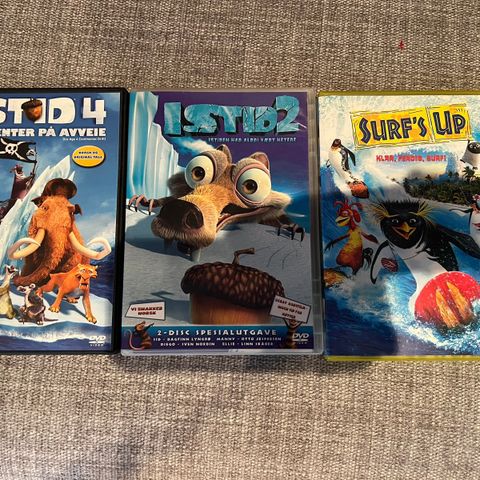 3 DVD-er