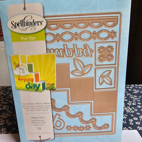 Spellbinders pop up HAPPY days