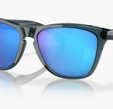 Oakley frogskins prizm sapphire polarized Brilleglass,  crystal black Innfatning