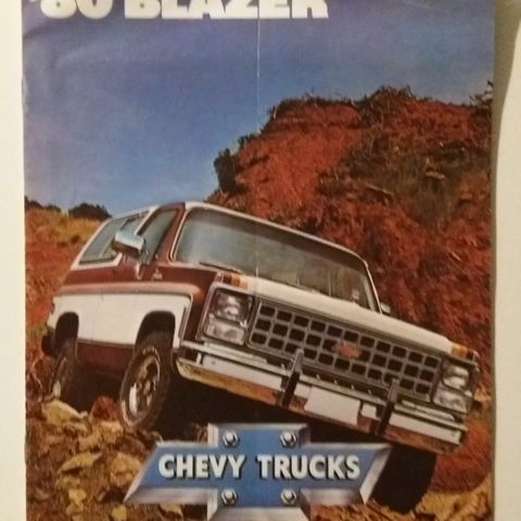 1980 Chevrolet BLAZER -brosjyre