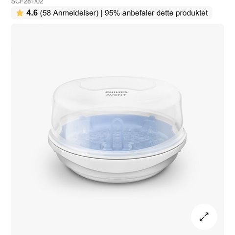 Phillips Avent mikrobølgesterilisator