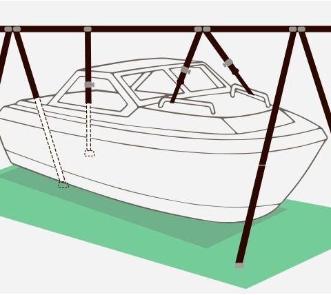 Opplagstativ 7 meter.