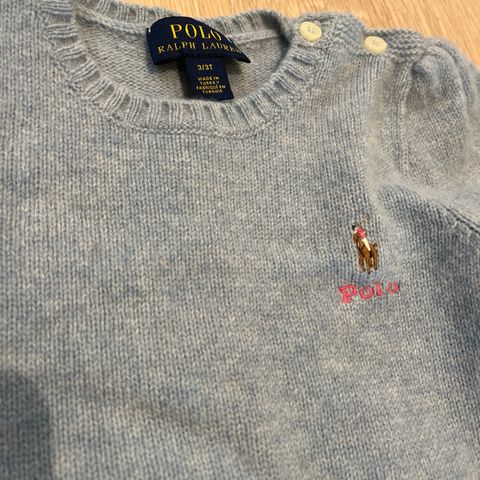 Ralph Lauren genser i lammeull, 3T