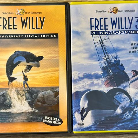 Free Willy  DVD-er samling