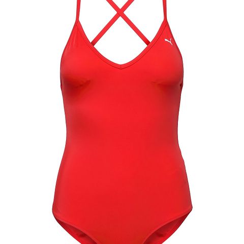 Helt ny Puma Swim Women V-Neck Crossback Swimsuit str S