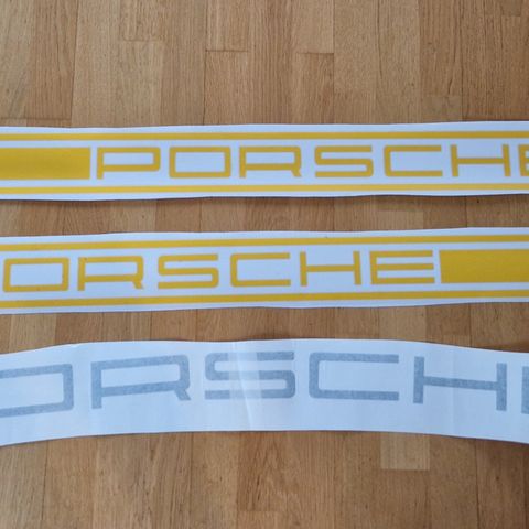 Porsche decals/klistremerker