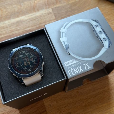 Garmin Fenix 7x Sapphire Solar Mineral Blue/Whitestone