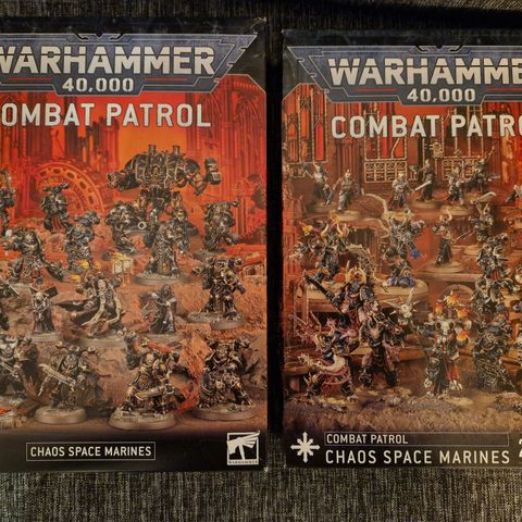 Chaos Space Marines Combat Patrol. x2 (gammel og ny utgave) Warhammer 40k