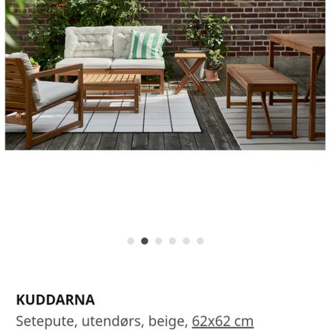 IKEA Kuddarna sitteputer 2 stk.