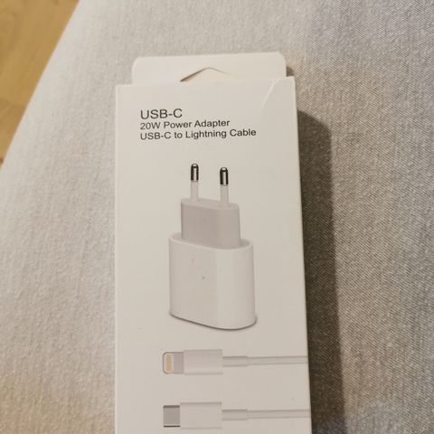 Rask USB-C lader for iPhone 20W