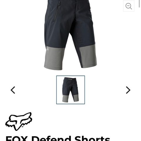 Fox defend w sykkelshorts